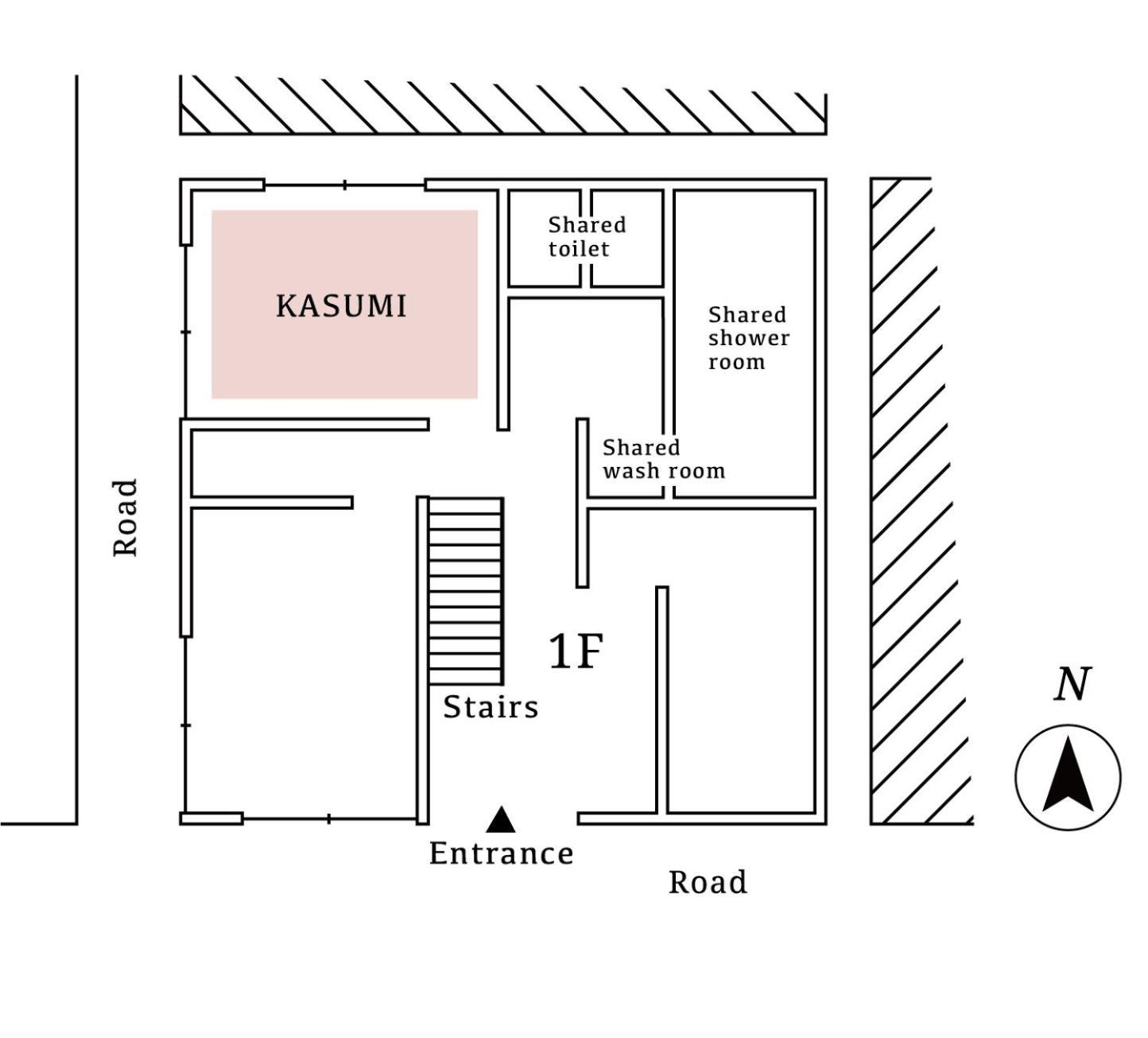 KASUMI - Habitación de estilo japonés con baño compartido - Planta baja