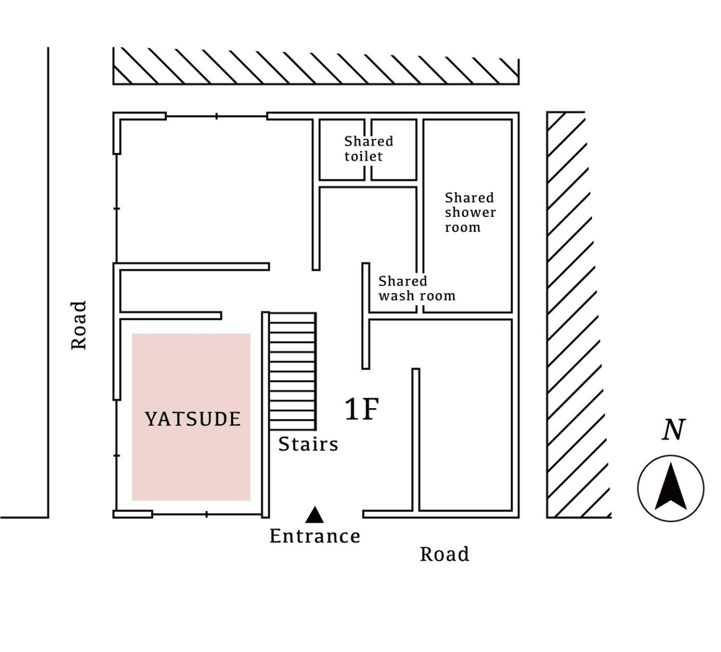 YATSUDE - Habitación de estilo japonés con baño compartido - Planta baja