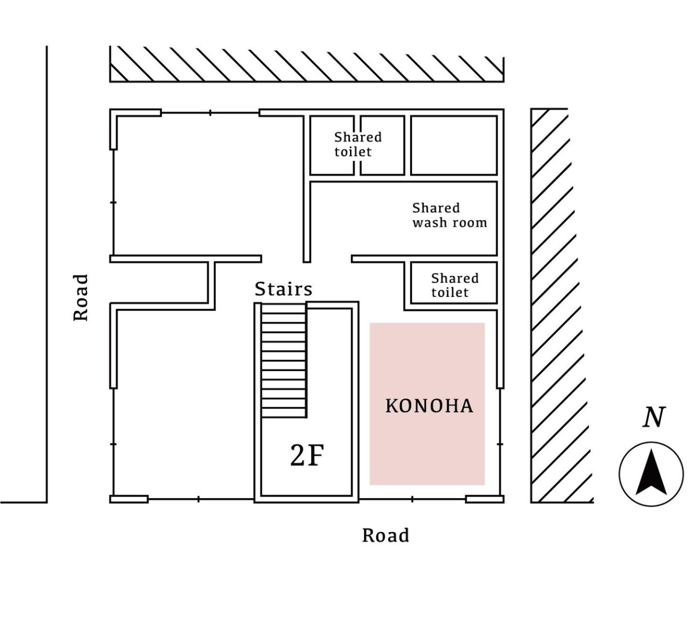KONOHA - Habitación de estilo japonés con baño compartido - Planta superior